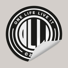 Load image into Gallery viewer, One Life Live It - Iconic Roundel - Static Window Cling

