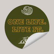 Load image into Gallery viewer, One Life Live It - Land &amp; Sea - Static Window Cling
